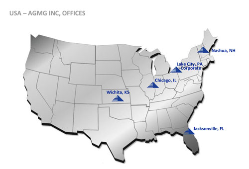 AGMG Regional Offices Map