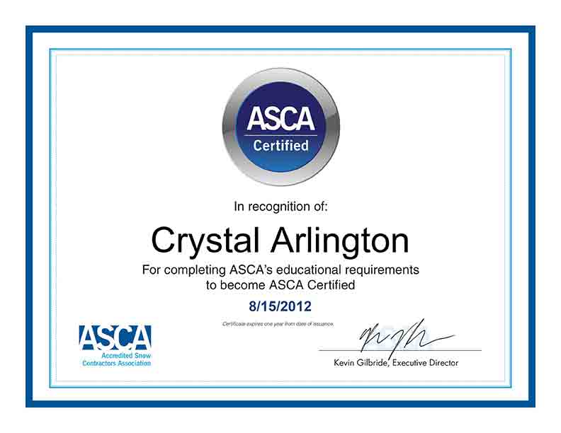 ASCA Certification